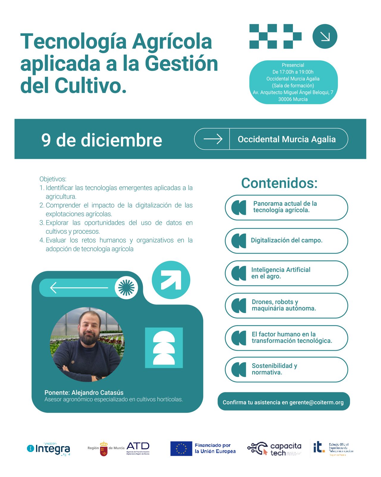 Jornada formativa: Tecnologas agrcola aplicada a la gestin del cultivo